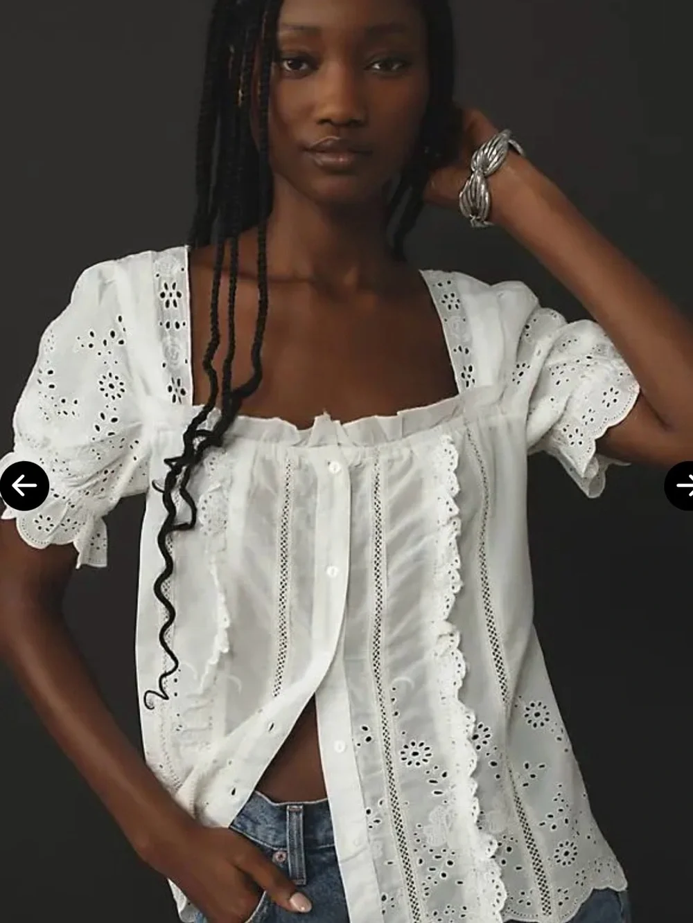 Anthropologie breathable white